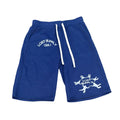 navy blue “falling shorts”
